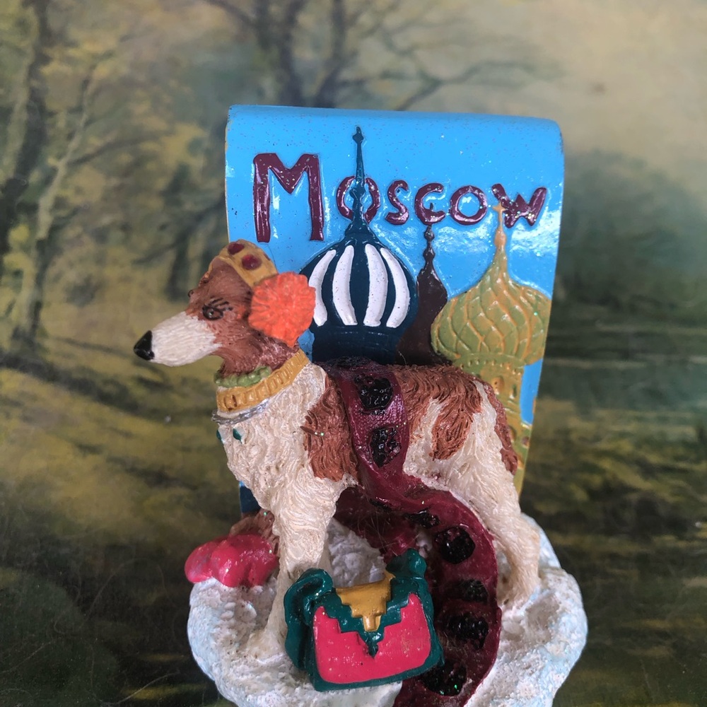 Russian wolfhound 3 inch figurine